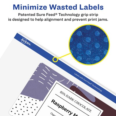 Avery Laser/Inkjet Multipurpose Rectangle Labels, 4" x 6", White, 30 Labels/Pack (94278)