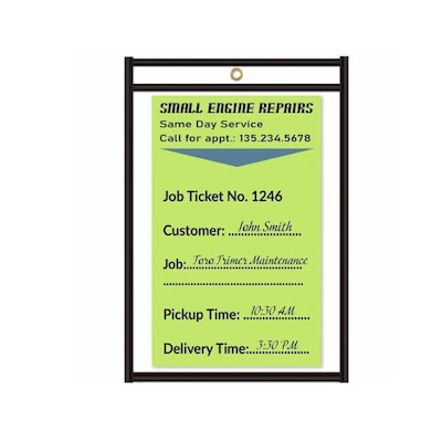 C-Line Stitched Vinyl Shop Ticket Holders, 4 x 6, 25/Box (CLI46046)