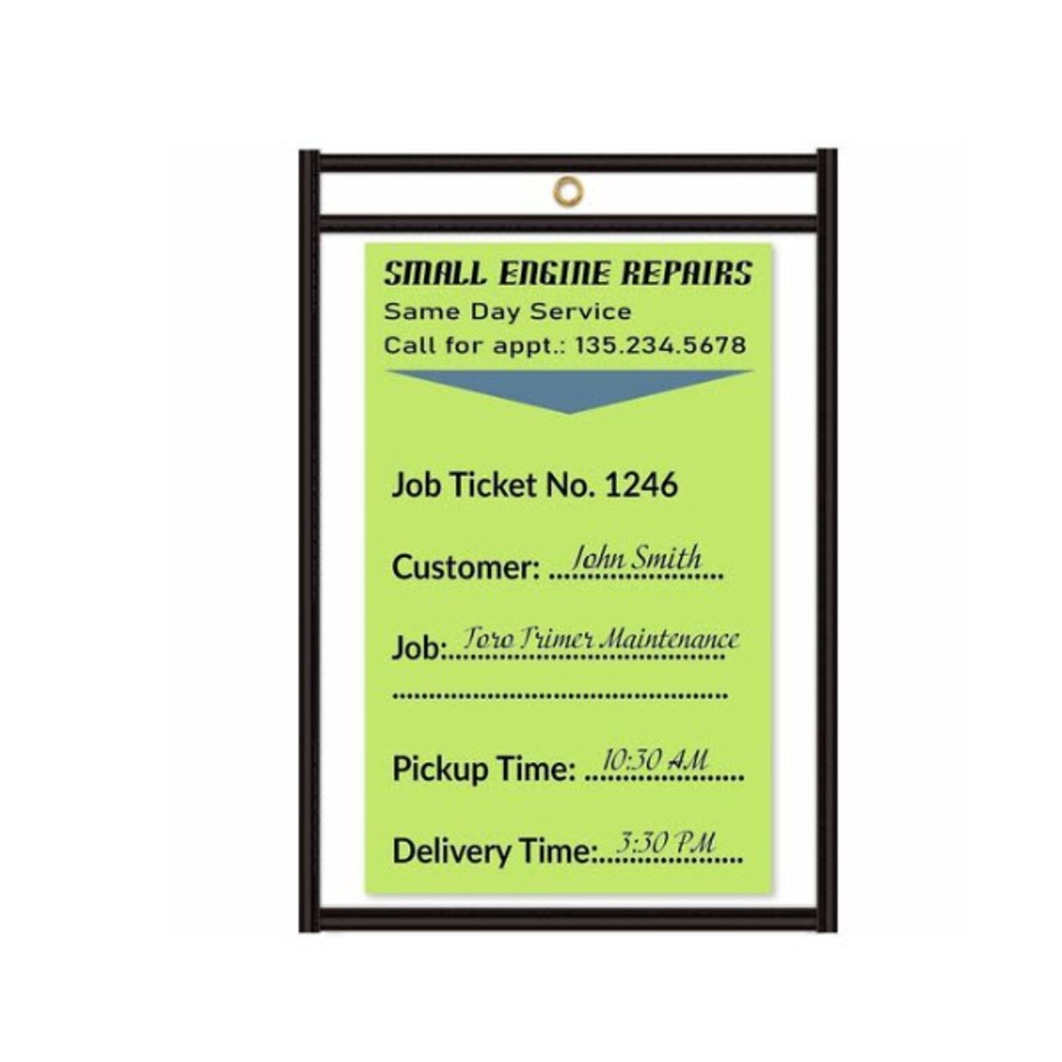 C-Line Stitched Vinyl Shop Ticket Holders, 4 x 6, 25/Box (CLI46046)