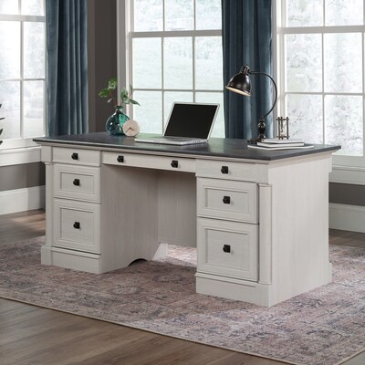 Sauder Palladia 65"W Executive Desk, Glacier Oak (432726)