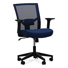 Alera® Fixed Arm Fabric Task Chair, Navy (ALEWS42B27)