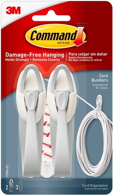 Command Cord Bundlers, White, 2 Bundlers (17304-ES)