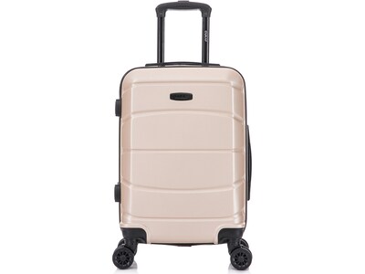 DUKAP Sense 21.45 Hardside Suitcase, 4-Wheeled Spinner, Champagne (DKSEN00S-CHA)