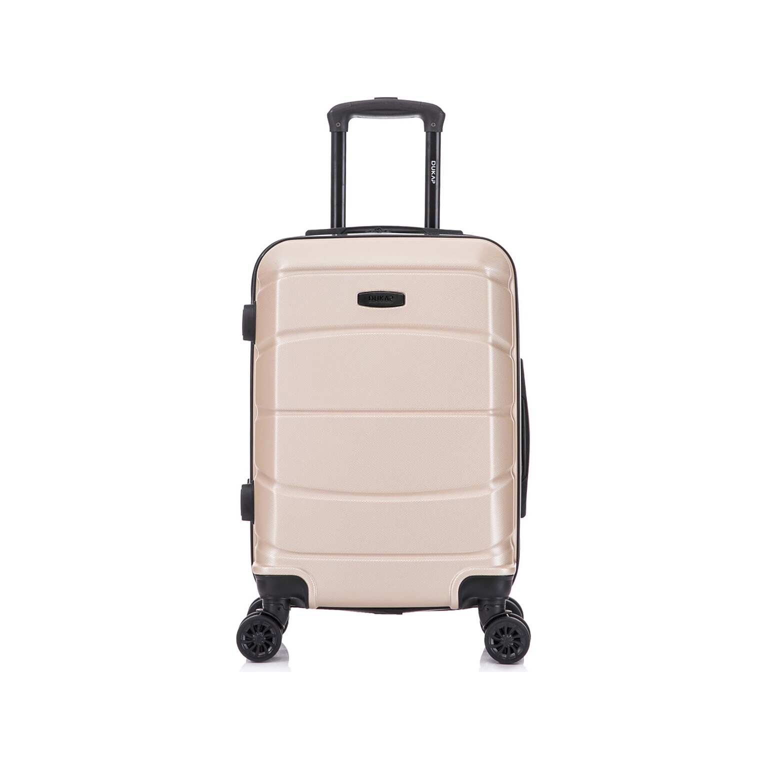 DUKAP Sense 20 Hardside Suitcase, 4-Wheeled Spinner, TSA Checkpoint Friendly, Champagne (DKSEN00S-CHA)