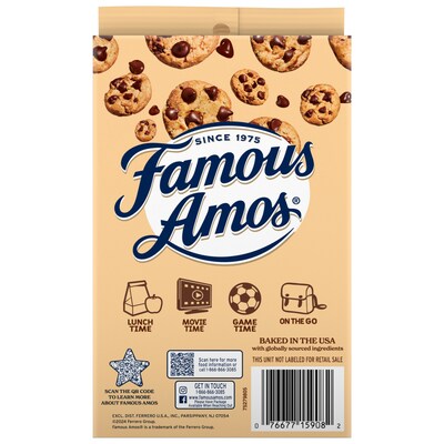 Famous Amos Wonders From the World Chocolate Cookies, 3 oz., 6/Box (FEU05908)