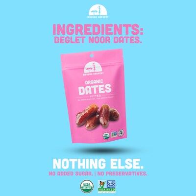 Mavuno Harvest Gluten Free Organic Pitted Dates Snacks, 1 lb. Bag (MAHW-DATE1LB)