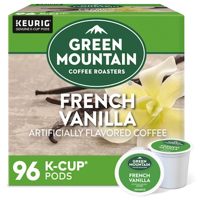 Green Mountain French Vanilla Silk Coffee Keurig® K-Cup® Pods, Light Roast, 96/Carton (6732)