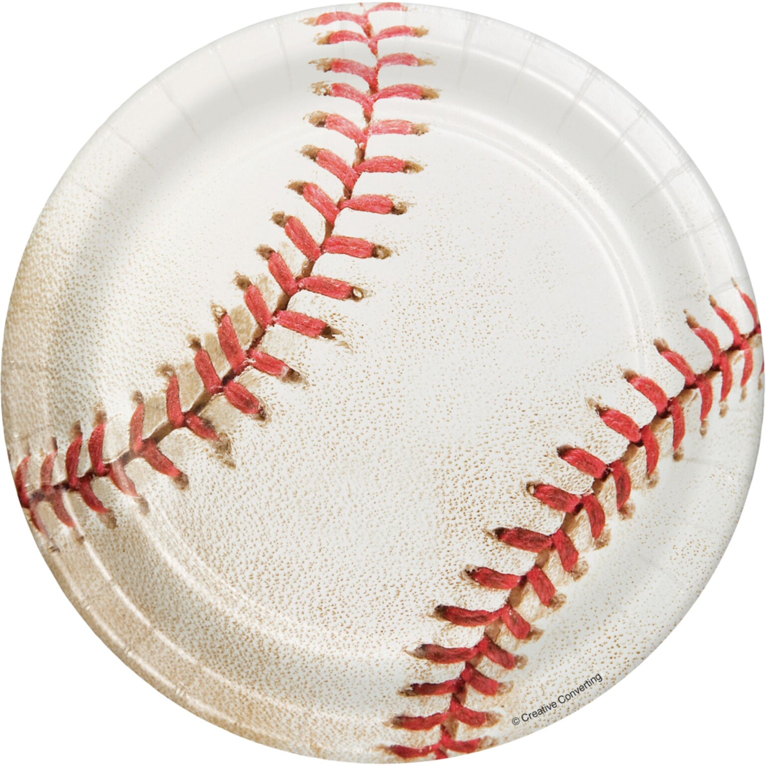 Creative Converting Baseball Paper Plates, 24/Pack (DTC417963PLT)