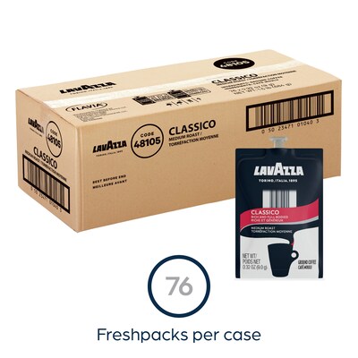 Lavazza Coffee Flavia Freshpacks, Medium Roast, 76/Carton (MDR01040)