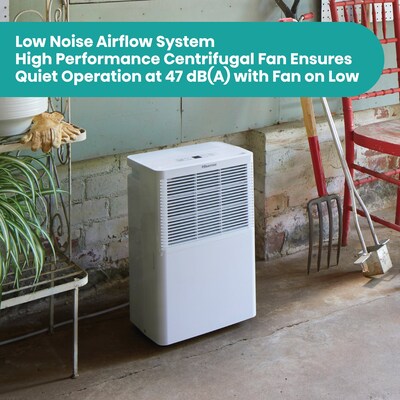 Hisense Energy Star 25-Pint Portable Dehumidifier, Single Speed, Covers up to 1,500 sq. ft., White (ADH25K26)