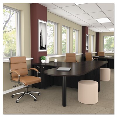 Alera Valencia Series D Top Desk, 71w X 35 1/2d X 29 1/2h, Espresso