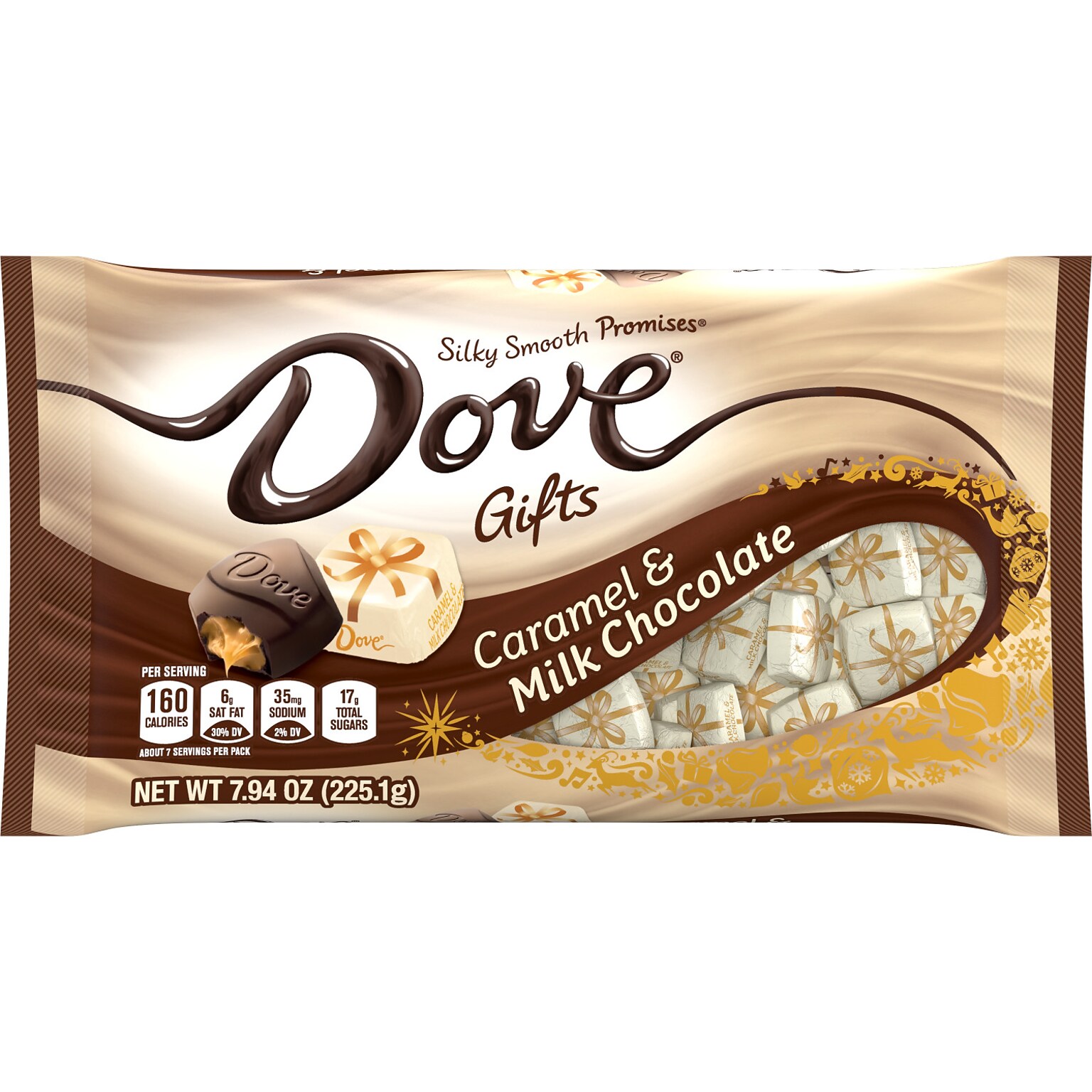Dove Promises Milk Chocolate & Caramel Christmas Candy, 7.94 oz. (453411)