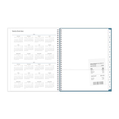 2026-2027 Blue Sky Ditsy Teach 8" x 11" Academic Year Weekly & Monthly Planner, Plastic Cover (132002-A27)