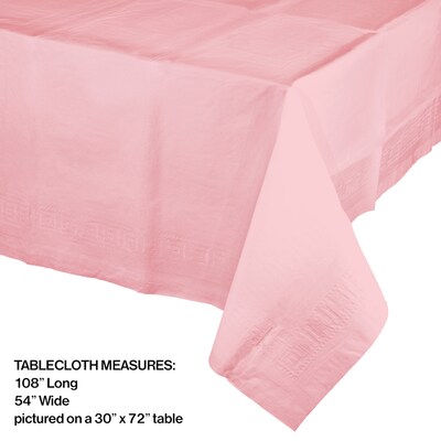 Creative Converting Touch of Color Paper Tablecloth, Classic Pink, 6/Pack (710129)