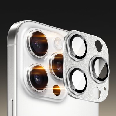 SaharaCase Ultra-Strong Camera Lens Protector for Apple iPhone 16 Pro and 16 Pro Max, Glisten, 2/Pack (ZD00165)