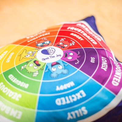 Open the Joy Weighted Emotions Wheel Pillow, Multicolored (OTJ1SWHEELPILL)