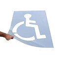 Accuform Parking Lot Stencil, WHEELCHAIR/HANDICAPPED SYMBOL, 47 x 34, Plastic (FMS258)