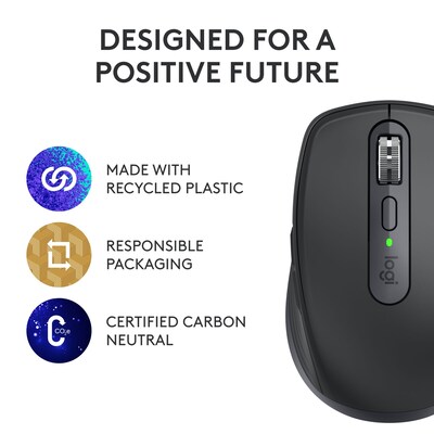 Logitech MX Anywhere 3S for Business Wireless Optical USB Mouse, Graphite (910-006956)