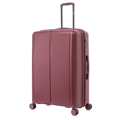 DUKAP Airley 29.92 Hardside Suitcase, 4-Wheeled Spinner, TSA Checkpoint Friendly, Wine (DKAIR00L-WIN)