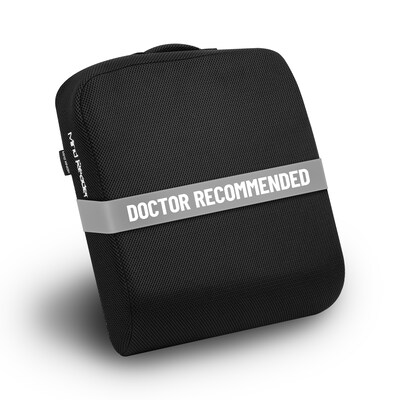 Mind Reader Memory Foam Office Chair Cushion, Black (MEMGEL-BLK)