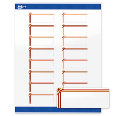 Avery Rectangle Multipurpose Labels, 1 x 2-5/8, White, 160/Pack (19479370587)