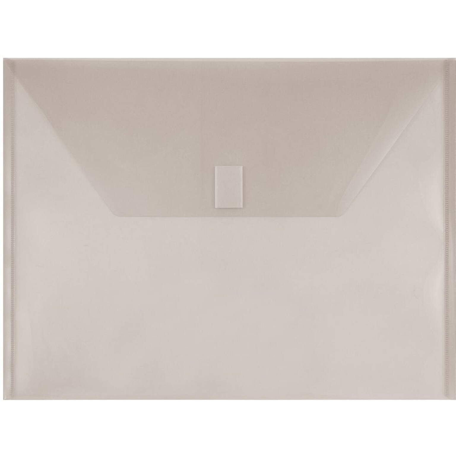JAM Paper Premium Plastic Document File, Letter, Gray, 3/Pack (218V0SMX3)