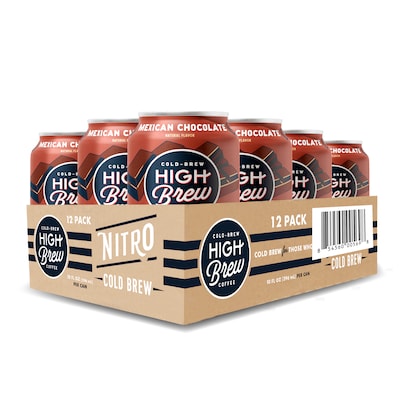 High Brew Nitro Mexican Chocolate Cold Brew Coffee with Milk, 10 oz., 12/Carton (80569)