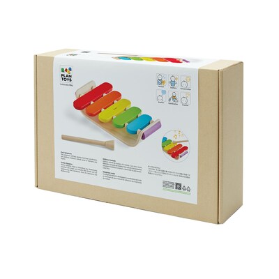 PlanToys Wooden Oval Xylophone Musical Toy (PTS6405)