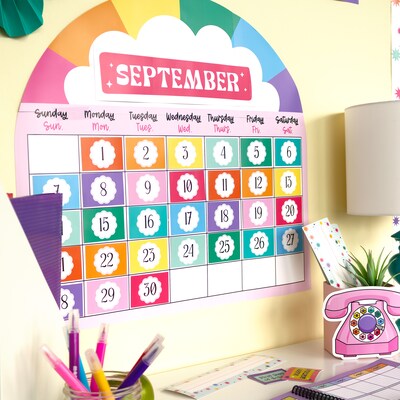 Carson-Dellosa Happily Ever Elementary Retro Remix Calendar Bulletin Board Set (110593)