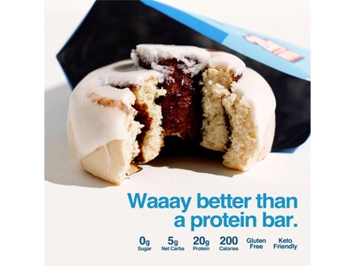 Legendary Foods Cinnamon Protein Sweet Roll, 2.3 oz., 8/Box (10054)