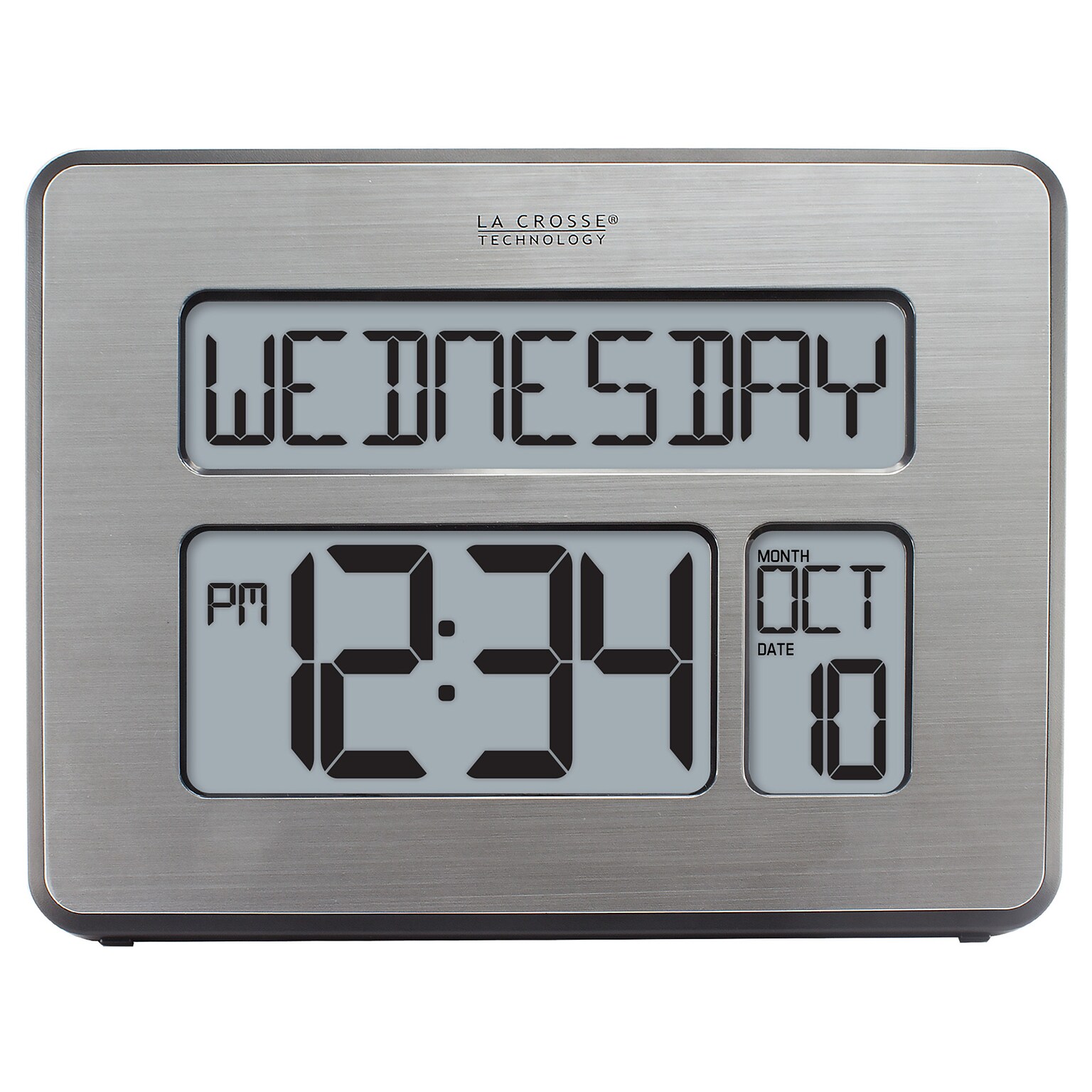 La Crosse Technology Atomic Wall/Table Clock, 7.5H x 9.75W x 1D (C86279)