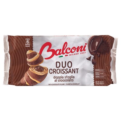 Balconi Duo Croissant Chocolate Croissants, 48/Pack (600-04187)