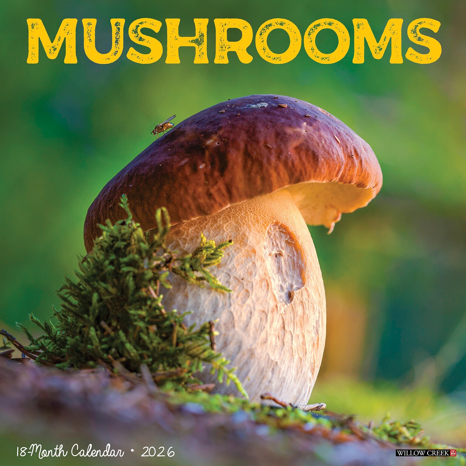 2026 Willow Creek Mushrooms 12 x 12 Monthly Wall Calendar (52068)