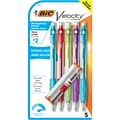 BIC Velocity Mechanical Pencil, 0.9mm, #2 Hard Lead, 5/Pack (MVP51-BLK)