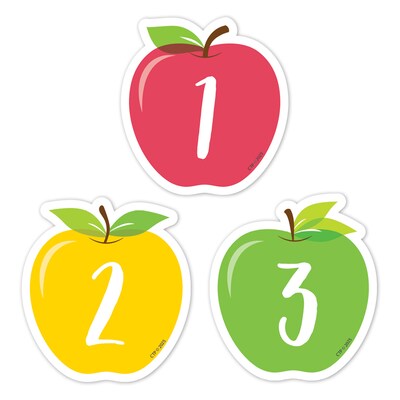 Creative Teaching Press Apple Time Apples Calendar Days, 35/Pack, 3 Packs/Bundle (CTP11026-3)