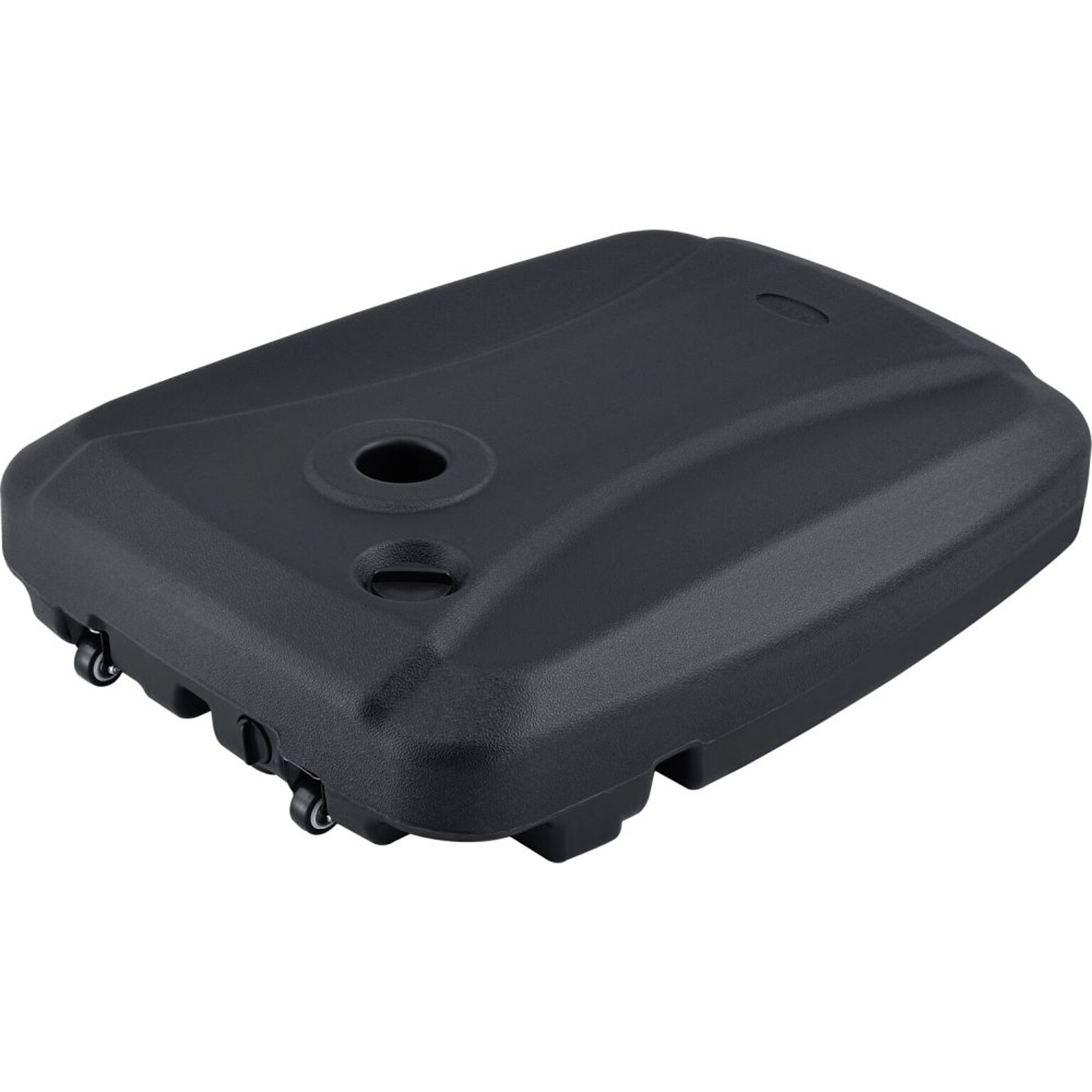 Global Industrial Cantilever Umbrella Base with Wheels, Sand/Water Filled, Black (436973)