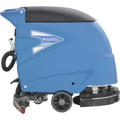 Global Industrial Electric Walk-Behind Auto Floor Scrubber, 18 Cleaning Path (641250)