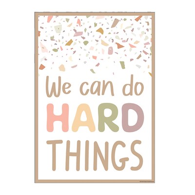 Teacher Created Resources Terrazzo Tones Positive Poster, Set of 6 (TCR2088718)