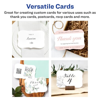 Avery Integrated Cards, 4 x 6, Matte White, 20/Pack (95274)