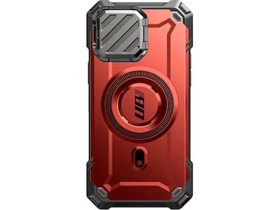 SUPCASE Unicorn Beetle MAG XT Rugged Case for iPhone 15 Pro, Shock-Absorbing, Metallic Red