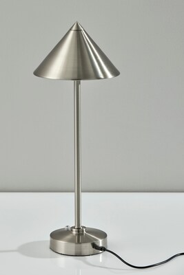 Adesso Ritchie LED Table Lamp, Brushed Steel (2601-22)