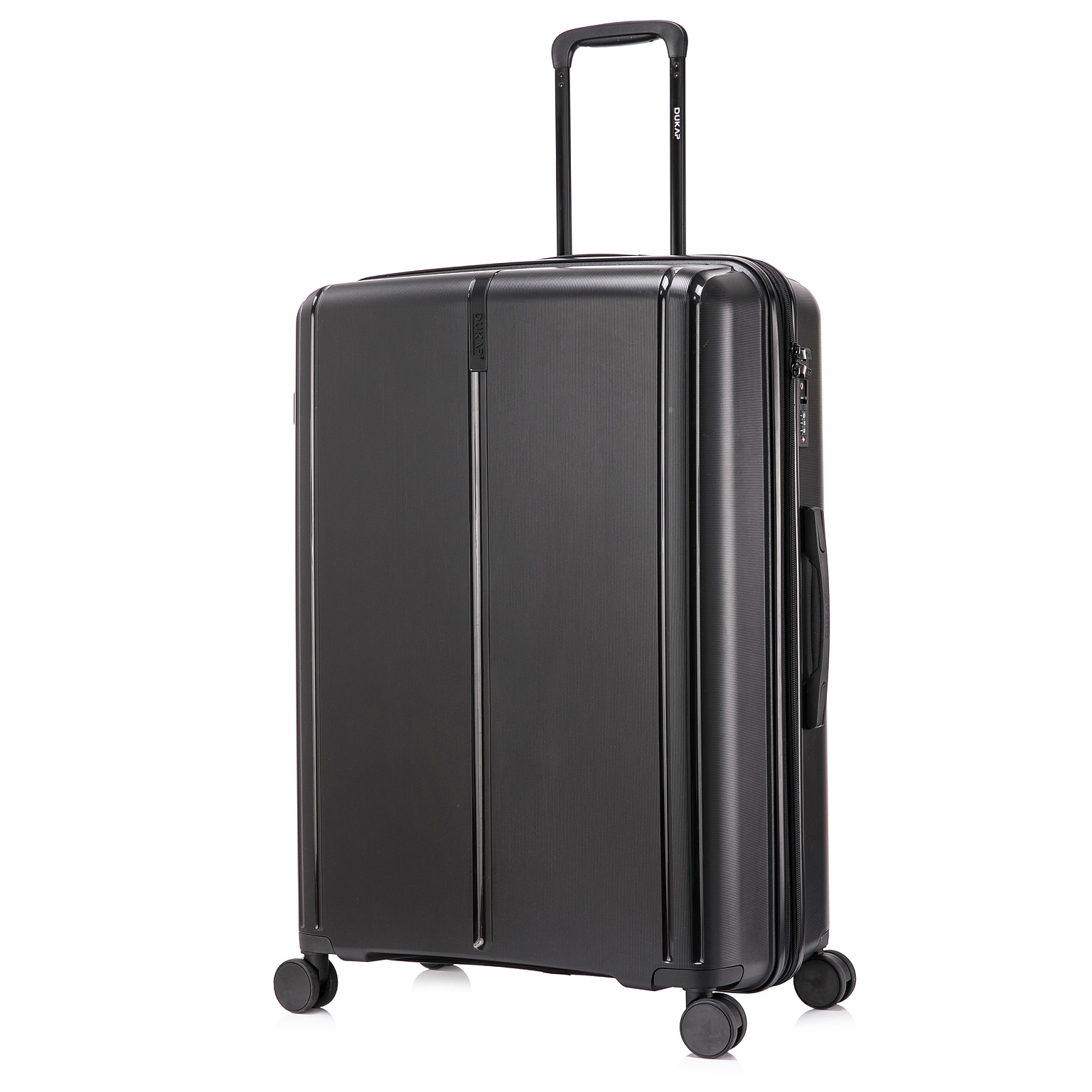 DUKAP Airley 29.92 Hardside Suitcase, 4-Wheeled Spinner, TSA Checkpoint Friendly, Black (DKAIR00L-BLK)