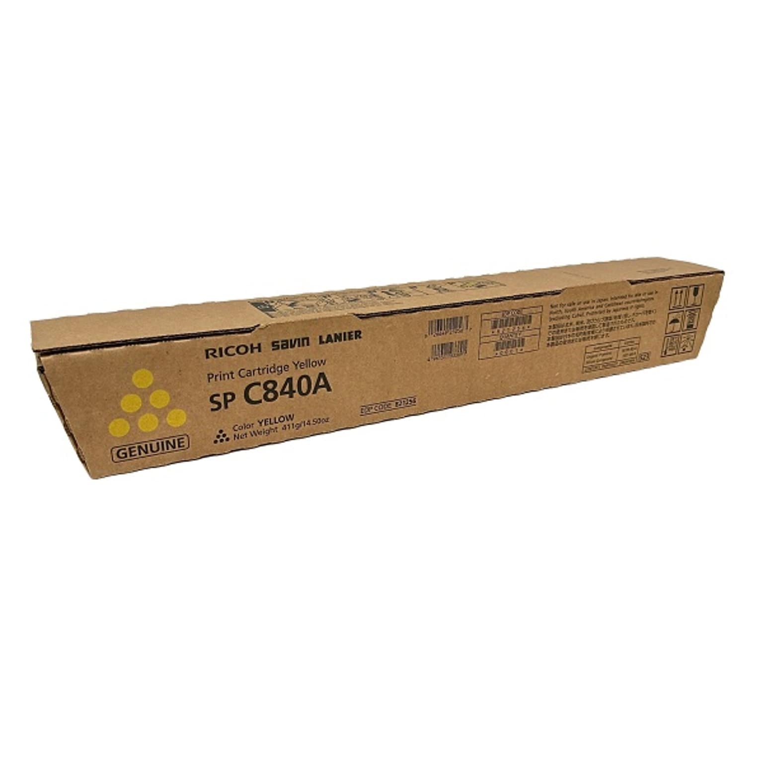 Ricoh Yellow High Yield Toner Cartridge, Prints Up to 34,000 Pages (821256)