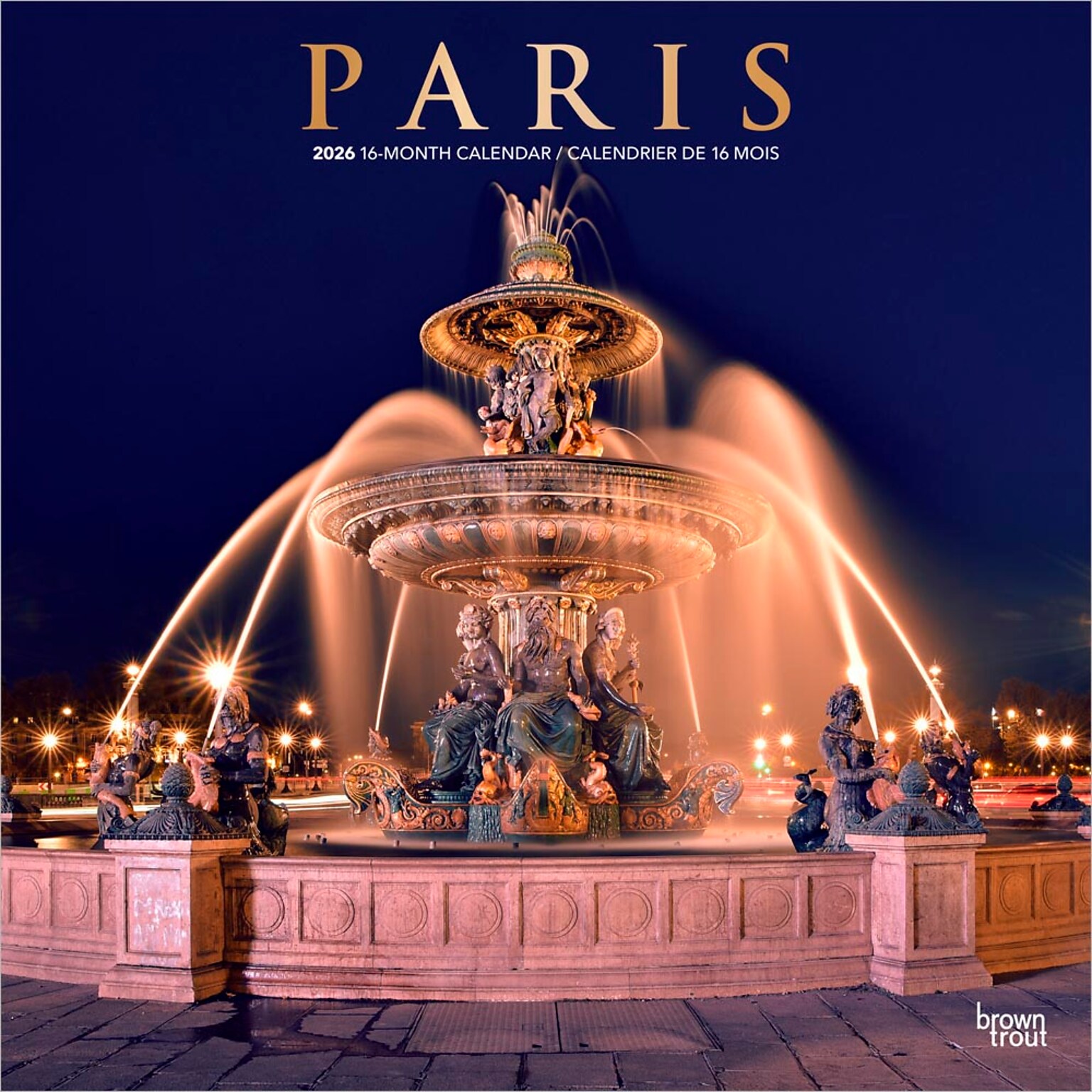 2026 BrownTrout Paris 12 x 12 Monthly Wall Calendar (9798330705085)