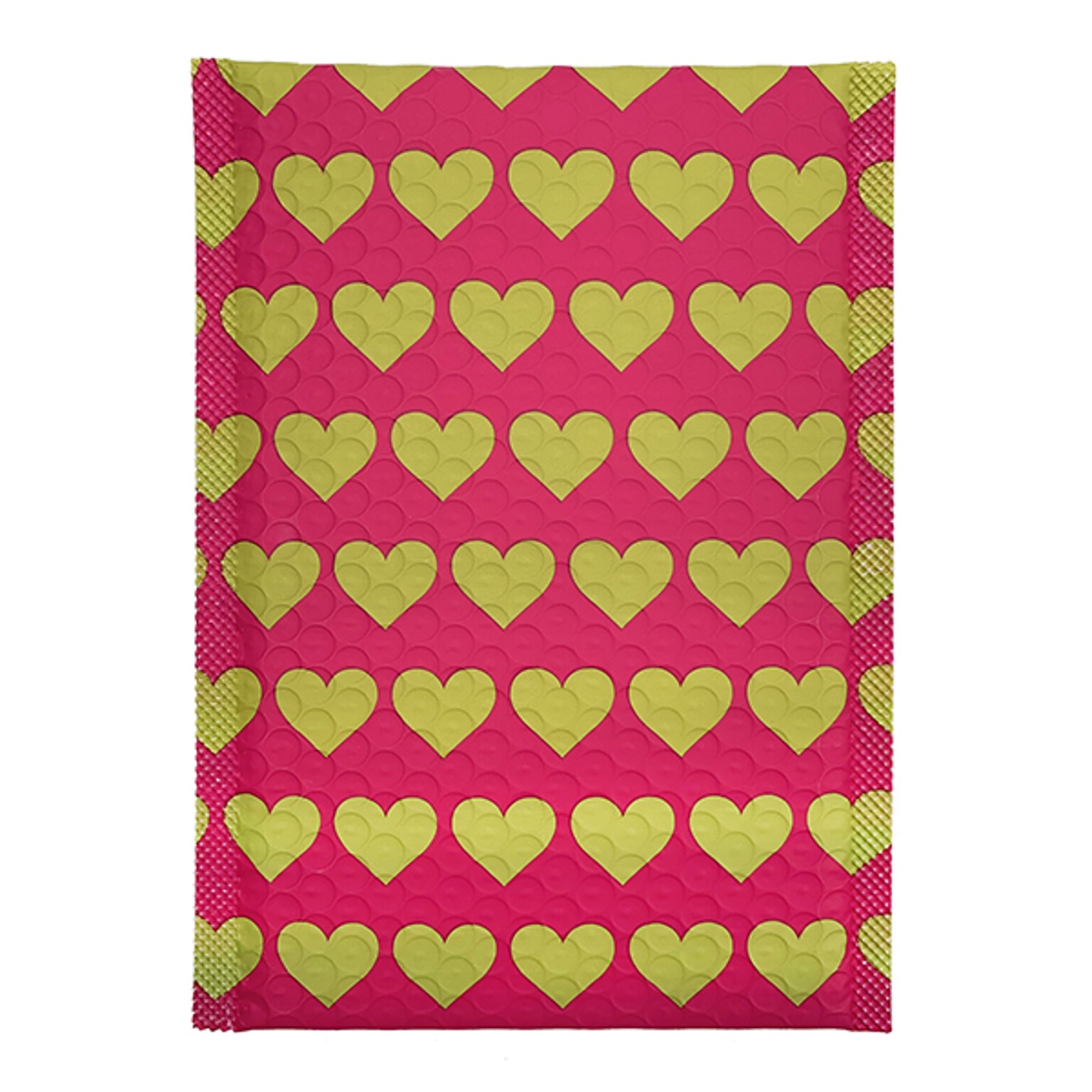 6 x 9 Self-Sealing Bubble Mailer, Yellow/Pink, 25/Carton (2022021)