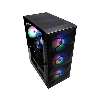 Skytech Gaming Storm Desktop Computer, AMD Ryzen 5 5600G, 16GB RAM, 1TB SSD, Intel Arc A380 6GB Graphics, Windows 11, Black