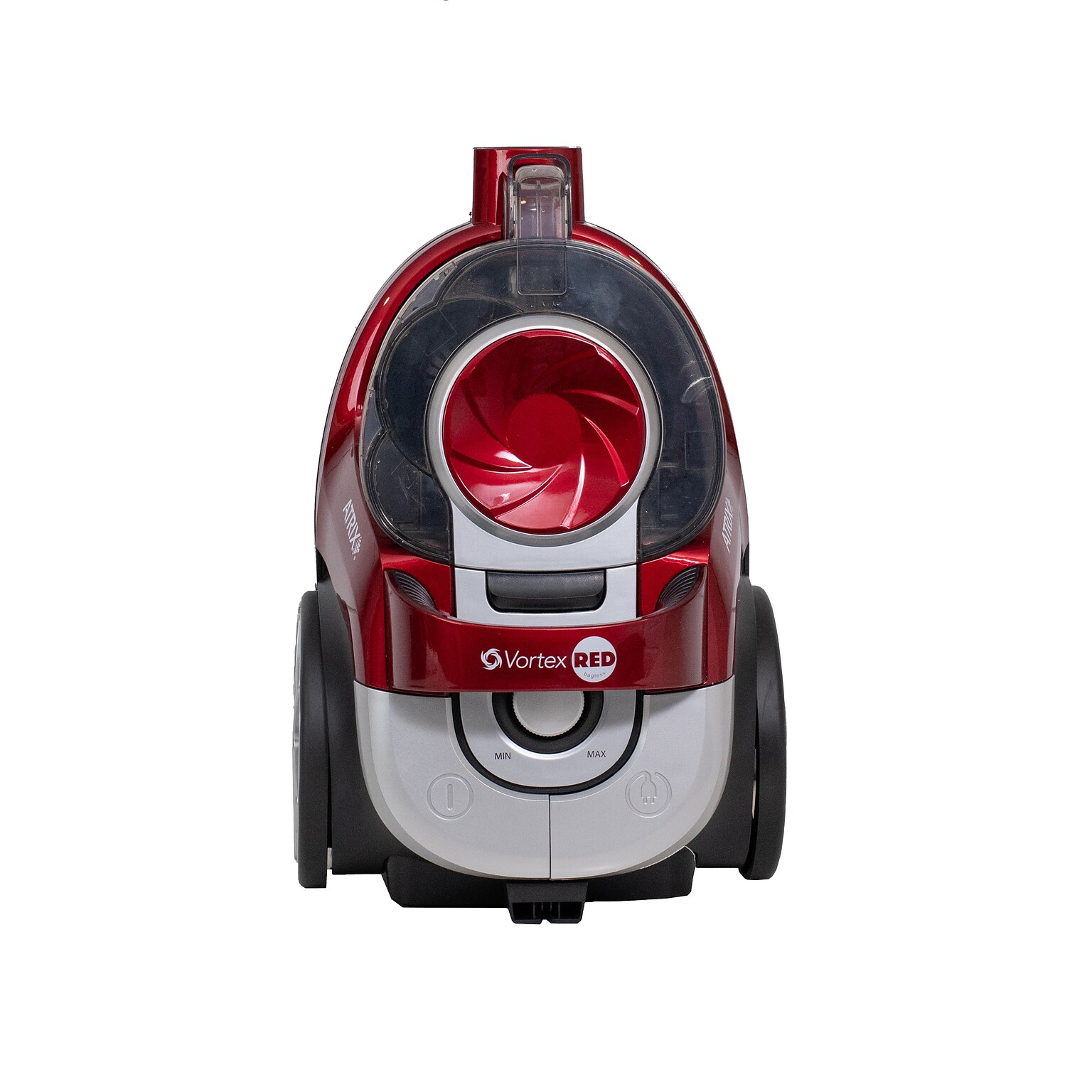 Atrix Vortex Red Canister Vacuum, Bagless, Red (VR25BCV)