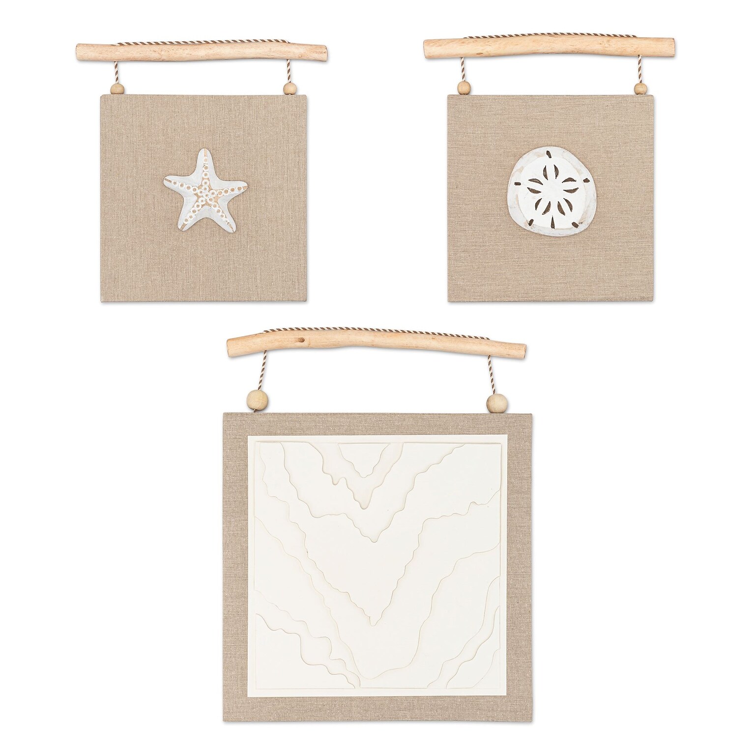 Crane Baby Cove Beach Life Wall Décor, 3-Piece (BC-160WD-1)