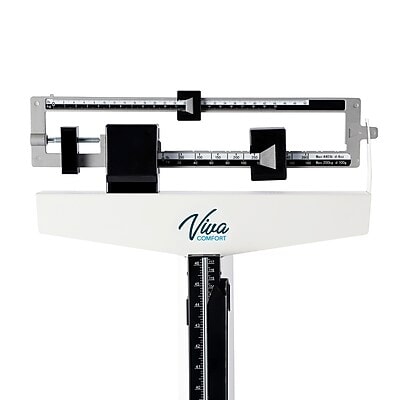Viva Comfort ME904 Mechanical Physician Weight & Height Scale, White, 440 lbs. Capacity (ADIME904-02-MK)