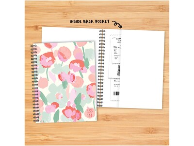 2023-2024 Willow Creek Painted Blossoms 8.5" x 11" Academic Weekly & Monthly Planner, Paperboard Cover, Multicolor (38338)